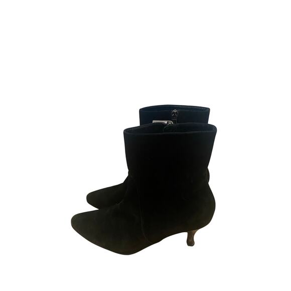 Aquatalia by Marvin K Black Suede Booties Size 7.5 - Picture 1 of 5